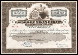 1937 Brazil: State Of Minas Geraes - Estado De Minas Geraes - Other & Unclassified