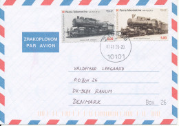 Croatia Air Mail Cover Sent To Denmark Zagreb 7-1-2009 Topic Stamps Locomotives (very Nice Cover) - Kroatien