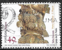 Portugal – 1997 Gold Carving 49. Used Stamp - Usati