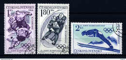 E18523)Olympia 64, CSSR 1447/9 Gest. - Winter 1964: Innsbruck