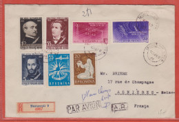 ROUMANIE LETTRE RECOMMANDEE DE 1961 DE BUCAREST POUR ASNIERES FRANCE - Postmark Collection