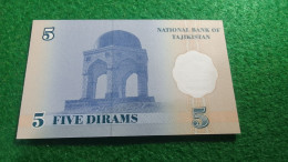 TACİKİSTAN     5   DRAMS      UNC - Tajikistan