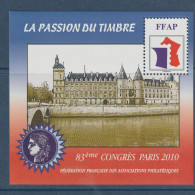 BLOC FEUILLE F.F.A.P ANNEE 2010 N° 4 NEUF** LUXE SANS CHARNIERE / Hingeless / MNH - FFAP