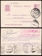 Palencia - Edi O EP 69 - Entero Postal Mat "Palencia 24/3/36" - 1931-....