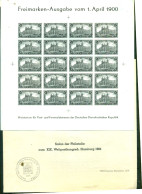 D.D.R. CONGRES U.P.U. HAMBOURG 1 MINI-FEUILLE SOUVENIR NEUF A  PARTIR DE 2  EUROS - 1971-1980