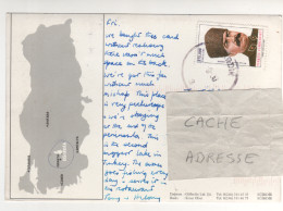 Timbre, Stamp " Personnage "  Sur, Carte , Postcard Du 29/09/2000 - Lettres & Documents