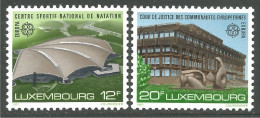 EU87-16b EUROPA-CEPT 1987 Luxembourg Architecture Moderne Statue MNH ** Neuf SC - Unused Stamps