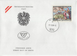 Austria Osterreich 1989 FDC 900 Jahre Benediktinerstift Melk, Monastery, Canceled In Wien - FDC