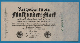 DEUTSCHES REICH 500 MARK 07.07.1923 # R.0458970 P# 74b Reichsbank - 500 Mark