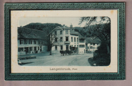 CH BL Langenbruck Ungebraucht Ca. 1911 Foto Post, Kutsche G.M.Basel #31958 - Langenbruck