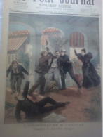 Le Petit Journal N°353 Assassinat De M Canovas Pdt Ministère Carrey Voyage Pdt Félix Faure Dans Les Alpes Méaulle Tofani - 1850 - 1899