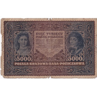 Billet, Pologne, 5000 Marek, 1920, 1920-02-07, KM:31, B - Pologne