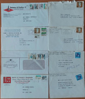 Portugal - Lote De 8 Cartas / Cover - Com Flâmulas / Streamer - Storia Postale