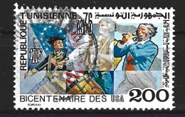 TUNISIE. N°836 Oblitéré De 1976. Indépendance Des USA. - Indépendance USA