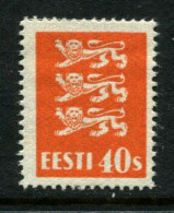 Estonia 1928  Mi 84 MLH * - Estonie
