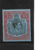 BERMUDA 1938 2s 6d BLACK AND RED/GREY-BLUE SG 117 LIGHTLY MOUNTED MINT Cat £70 - Bermuda