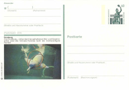224  Dauphin Rose De L'Amazone: Entier (c.p.) D'Allemagne - Amazon River Dolphin, Zoo Duisburg Stationery Postcard - Dolphins