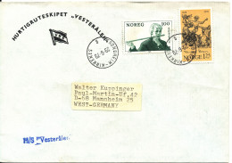 Norway Ship Cover Hurtigruteskipet M/S Vesteralen Trondheim - Kirkenes 29-6-1979 - Covers & Documents