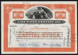 1962 Delaware: Lion Match Company, Inc. - Autres & Non Classés