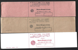 Straps Of 1000, 2000 And 5000 Escudos Notes From Banco Borges & Irmão, Portugal. Cintas De Notas De Escudos Banco Borges - Bank En Verzekering