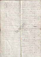 Brecht/Sint Lenaarts - Notarisakte 1820- Aankoop Halve Stede Op Hensbroek In Brecht, Familie Van De Mierop-Ooms  (V2794) - Manuscripts