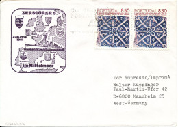 Portugal Shipcover Zerstörer 5 Im Mittelmeer Lisboa 1981 - Brieven En Documenten