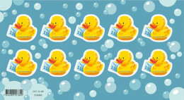 Switzerland 2023 (2/2023) Gummiente - Ente - Canard En Plastique - Paperella Di Gomma - Rubber Duck - Sheet Of 10 ** - Unused Stamps