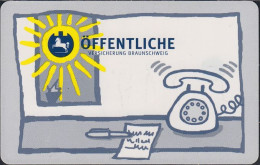 GERMANY R09/99 Öffentliche Versicherung Braunschweig - Telefon - Sonne - R-Series: Regionale Schalterserie
