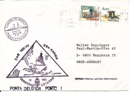 Portugal Shipcover Zerstörer Lütjens USA - Karibik Ponta Delgada Port 1978 - Lettres & Documents
