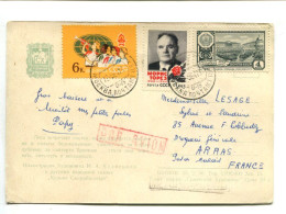 URSS - 1964 - Affranchissement Sur Carte Postale Pour La France - Cartas & Documentos