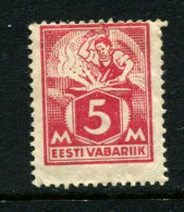 Estonia 1922 Mi 37 A MLH * - Estonie