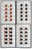 2007 Slovenia Slovenie Slowenien - Mi 636/9 - WWF - Red Squirrel - 4 Sheets Of 10 Stamps MNH - Sonstige & Ohne Zuordnung