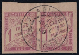 Côte D'Ivoire - Colonies Générales Taxe N°25 Paire - Oblitéré Abidjean - TB - Used Stamps