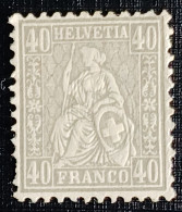 Zwitserland 1867 Yv.nr.47  MH--Zonder Gom - Nuovi