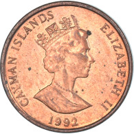 Monnaie, Îles Caïmans, Cent, 1992 - Kaaiman Eilanden