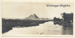 Egypt: Landscape With The Pyramids Of Giza (Vintage RPPC ~1910s/1920s) - Pyramids