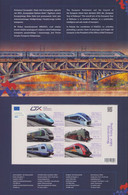 Poland 2021 Modern Rolling Stock, Train Full Set Mini Sheet Unperforated Version, Tab Folder MNH** New! Low Circulation - Full Sheets