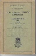 85 - LA ROCHE SUR YON - Livre " Distribution Des Prix , Lycée Edouard Herriot " - Pays De Loire