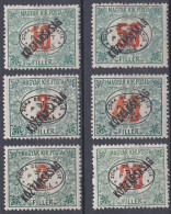 Hongrie Debrecen 1919 Taxe N° 11-16 *  Köztársaság  (J15) - Debrecen