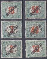 Hongrie Debrecen 1919 Taxe N° 11-16 *  Köztársaság  (J15) - Debreczen