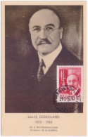 Leo Baekeland, Chemist Invented Velox Photographic Paper & Bakelite, Plastic Research Chemistry Belgium Max Card - Chemistry