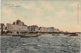SIRACUSA - CARTOLINA - PANORAMA DI SIRACUSA - VIAGGIATA PER GERMANIA - 1911 - Siracusa