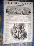 LE MONDE ILLUSTRE 03/04/1869 NABAB PARIS RUE ROLLIN TUILERIE EPSTEIN REGATES OXFORD SUEZ EGYPTE IDMAILA PARAGUAY ASSOMPT - 1850 - 1899