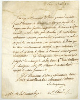 Assemblee Nationale Constituante 1790 Paris LS Duc De La Rochefoucauld Franchise Marque Autographe - Historical Figures