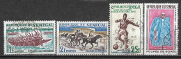 1961-1966 SENEGAL Set Of 4 Used Stamps (Michel # 246,247,261,319) - Senegal (1960-...)