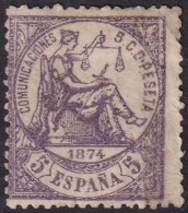 Spain 1874 Sc 202 España Ed 144 Used Light Cancel - Used Stamps