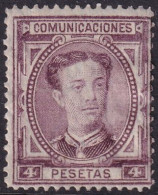 Spain 1876 Sc 229 España Ed 181 MH* Creasing - Neufs