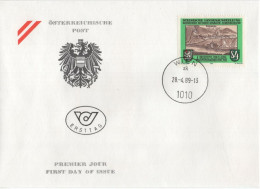 Austria Osterreich 1989 FDC Steirische Landesausstellung Judenburg, Menschen Münzen Märkte, Canceled In Wien - FDC