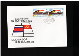 DDR - 18 2 1986 FDC Eisenbahn - 1981-1990