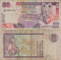 Sri Lanka 20 Rupees 1995 P-109a Banknote Asia Currency #5147 - Sri Lanka